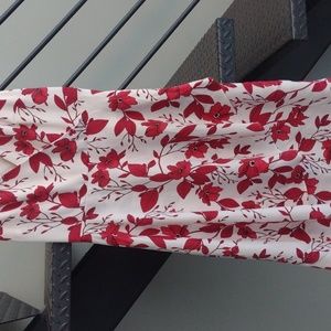 Banana republic red faux wrap